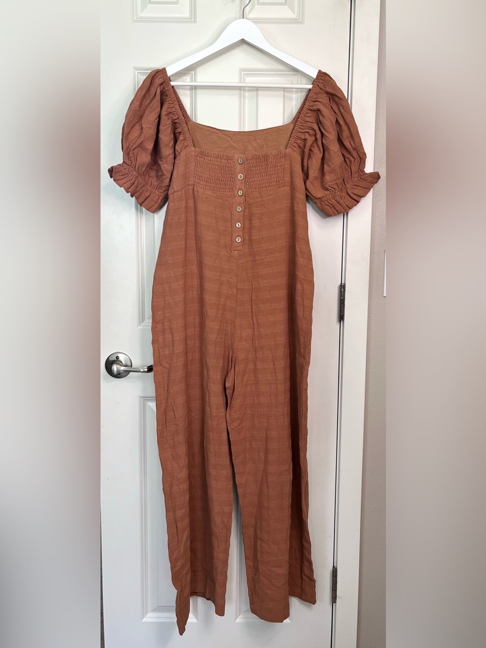 Bohme Terracotta Wide Leg Jumpsuit NWOT